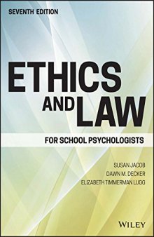 Ethics and Law for School Psychologists 7th Edition
