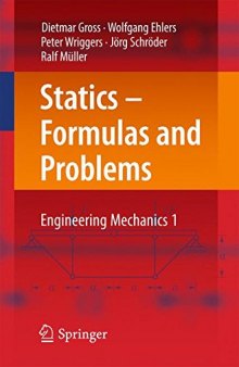 Statics - Formulas and Problems: Engineering Mechanics 1