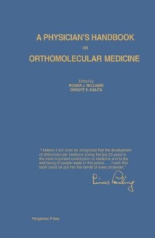 A Physician’s Handbook on Orthomolecular Medicine