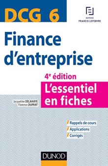 DCG 6 – Finance d’entreprise : L’essentiel en fiches