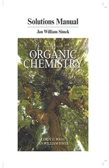 Student’s Solutions Manual for Organic Chemistry