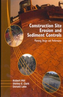 Construction Site Erosion and Sediment Controls: Planning, Design, and Performance