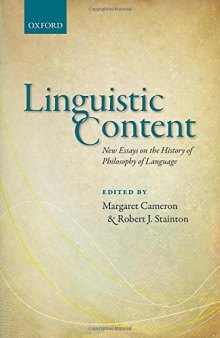 Linguistic Content: New Essays on the History of Philosophy of Language