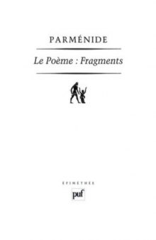 Parménide - Le poème, Fragments