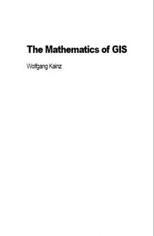 The Mathematics of GIS