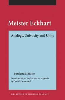 Meister Eckhart: Analogy, Univocity and Unity
