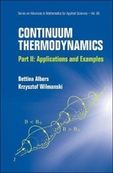 Continuum Thermodynamics Part II: Applications and Examples