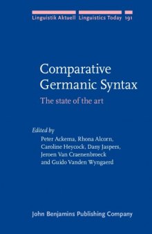 Comparative Germanic Syntax: The state of the art