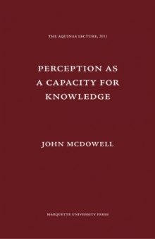 Perception As A Capacity For Knowledge