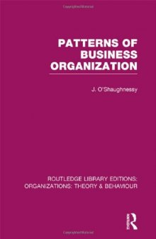 Patterns of Business Organization