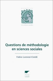 Questions de méthodologie en sciences sociales