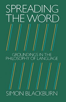 Spreading the Word : Groundings in the Philosophy of Language