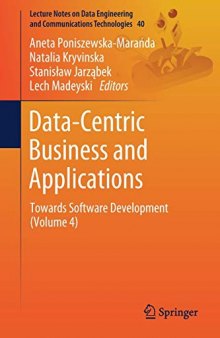 Data-Centric Business And Applications: Towards Software Development