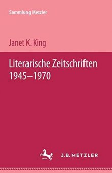 Literarische Zeitschriften. Bd. 3: 1945–1970