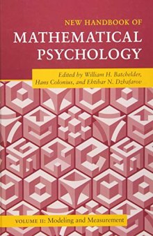 New Handbook Of Mathematical Psychology: Modeling And Measurement
