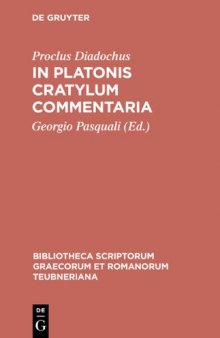 Proclus - In Platonis Cratylum commentaria
