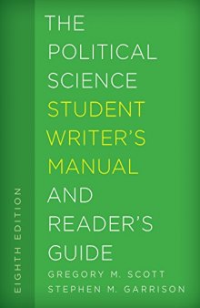 The Political Science Student Writer’s Manual and Reader’s Guide