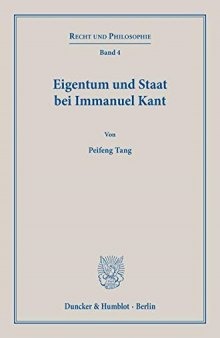 Eigentum und Staat bei Immanuel Kant.