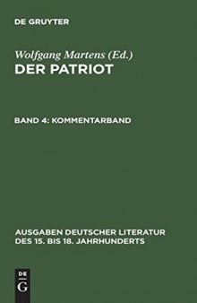 Der Patriot Band IV (Volume 4): Kommentarband