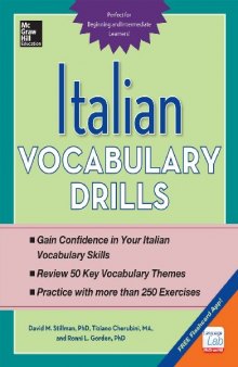 Italian Vocabulary Drills