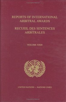 Reports of International Arbitral Awards: 23