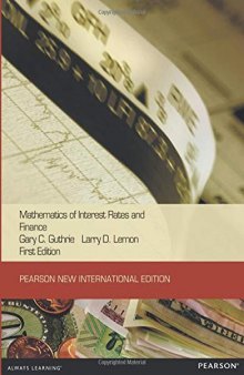 Mathematics of Interest Rates and Finance (Pearson New International Edition)