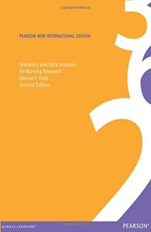 Statistics and Data Analysis for Nursing Research