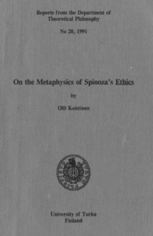 On the Metaphysics of Spinoza’s Ethics