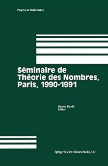 Séminaire de Théorie des Nombres, Paris, 1990-91