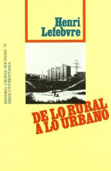 De lo rural a lo urbano: antología preparada por Mario Gaviria
