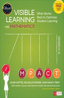 Visible Learning for Mathematics, Grades K-12: What Works Best to Optimize Student Learning