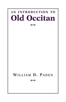 An Introduction to Old Occitan