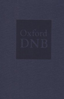 Oxford Dictionary of National Biography: Oxford Dictionary of National Biography Index of Contributors