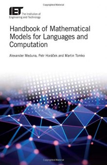 Handbook of Mathematical Models for Languages and Computation