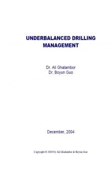 Underbalanced Drilling Management 