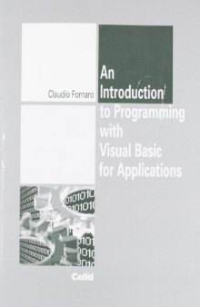 An Introduction to Programming with Visual Basic for Applications