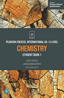 Pearson Edexcel International AS Level Chemistry Student Book