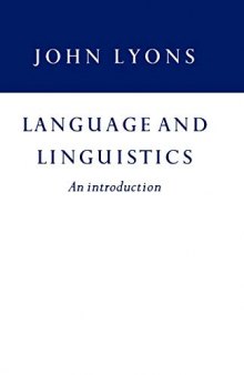 Language and Linguistics: An Introduction