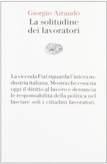 La solitudine dei lavoratori