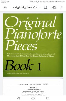 Original Pianoforte Peaces: Book 1