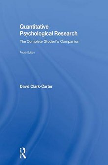 Quantitative psychological research the complete student's companion