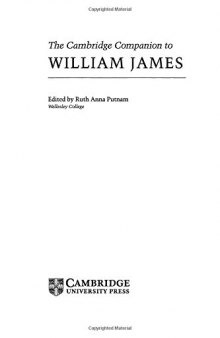 The Cambridge Companion to William James