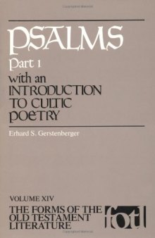 Psalms: Part 1 : with an Introduction to Cultic Poetry