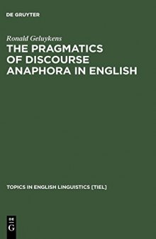 The Pragmatics of Discourse Anaphora in English: Evidence from Conversational Repair