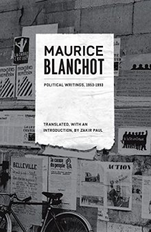Maurice Blanchot Political Writings, 1958-1993