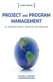 Project and program management a competency-based approach