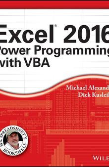 Excel 2016 power programming with VBA
