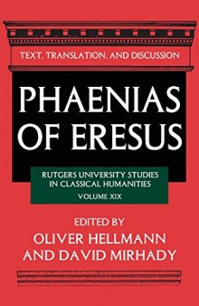 Phaenias of Eresus: Text, Translation, and Discussion