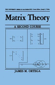 Matrix Theory: A Second Course (University Series in Mathematics)
