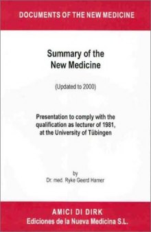 Summary of the German New Medicine - Scientific Chart of German New Medicine Dr Hamer